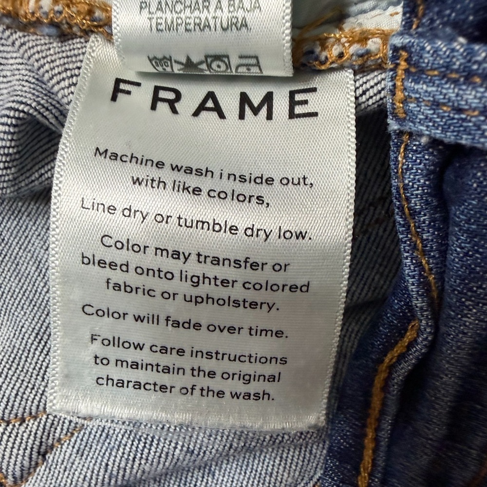 Frame Denim Marion Jeans Zip Ankle Super Cute Size 28 - Picture 7 of 9